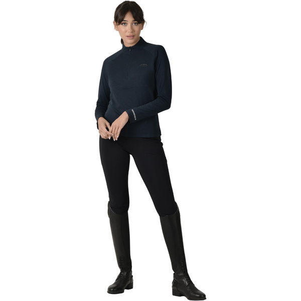 2025 WeatherBeeta Womens Bamboo Long Sleeve Performance Base Layer 1028436 - Navy